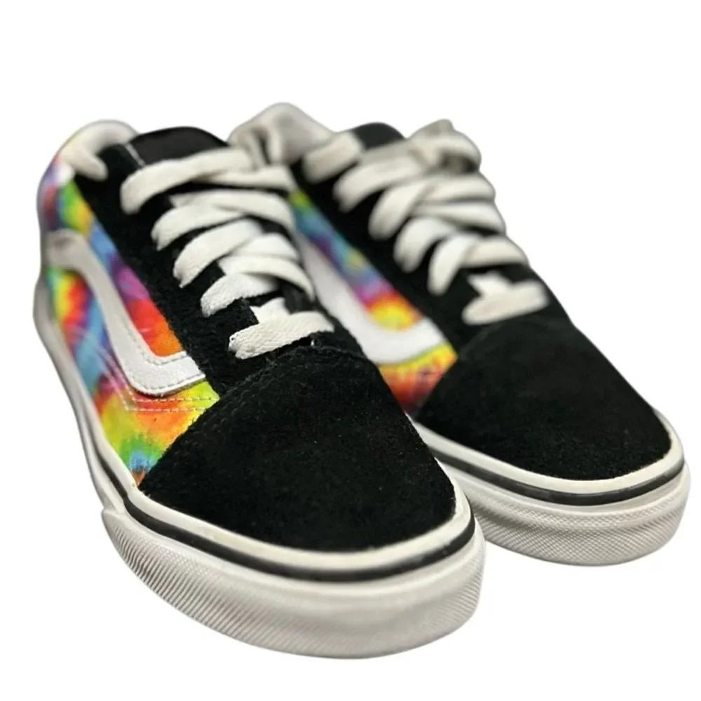 Vans OLD SKOOL SPIRAL TIE DYE SNEAKERS kids Size 1